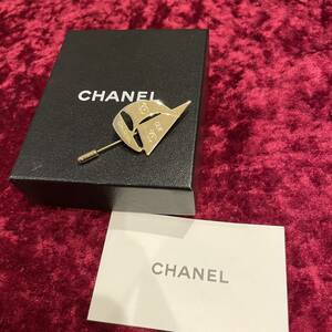  прекрасный товар 02S CHANEL Chanel яхта здесь Mark булавка брошь 