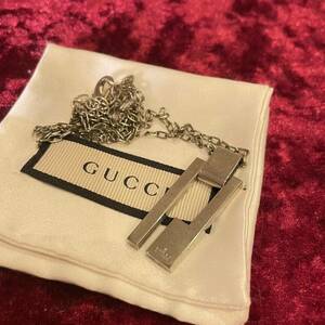 SV925 серебряный 925 GUCCI Gucci G Logo колье 