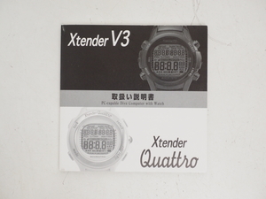 USED SCUBAPRO スキューバプロ Xtender V3 Quattro ダイブコンピュータ 取扱説明書 ランクAA [33535]