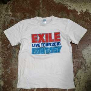 exile livetour 2010 ツアー　半袖　tシャツ　白　L 難あり　八d1