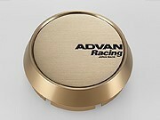 【メーカー取り寄せ】ADVAN Racing センターキャップ MIDDLE ライトゴールドアルマイト 直径:63ミリ 4個セット