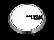 【メーカー取り寄せ】ADVAN Racing センターキャップ FLAT ホワイト 直径:73ミリ 4個セット