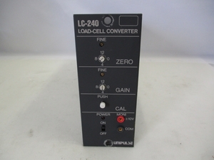 UNIPULSE LC240 LOADCELL CONVERTER 低ドリフト・低ノイズロードセルコンバータ 動作未確認　付属品なし　