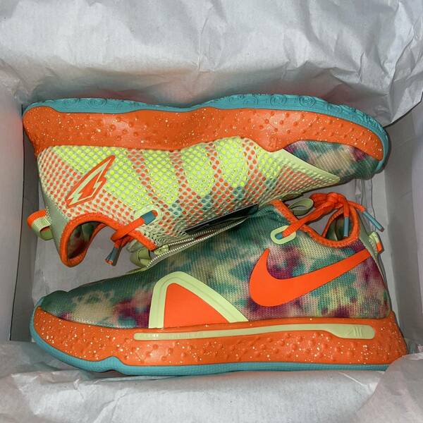 NIKE PG4 US9 27cmスニーカー ナイキ PG 4 EP PAUL GEORGE オレンジ CD5086-700 GATORADE ゲータレード ポールジョージ バッシュ バスケ