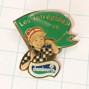 送料無料)chambourcy 男の子 フランス輸入 アンティーク ピンバッジ PINS ピンズ A08910