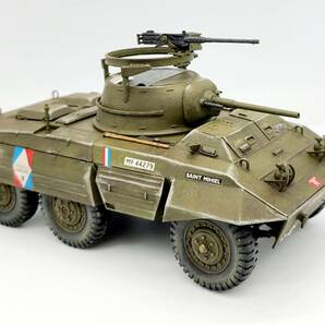 タミヤ　1/35　M8　グレイハウンド（アメリカ軽装甲車） 完成品 1944年　フランス（自由フランス軍）
