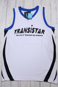 ホワイトＬ　【新品】☆トランジスタ：消臭機能　速乾　タンクトップ　ハンドボール/TRANSISTAR/ノースリーブＴシャツ