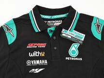 【PETRONAS YAMAHA SRT】MotoGP 公式 ポロシャツ【L】（検：20 クアルタラロ 46 ロッシ 04 ドヴィツィオーゾ　ペトロナス・ヤマハ）_画像1