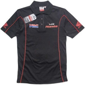 【LCR HONDA】MotoGP オフィシャル ポロシャツ【M】 希少 BLACK（検：中上貴晶【30】 MotoGP HRC RC213V）