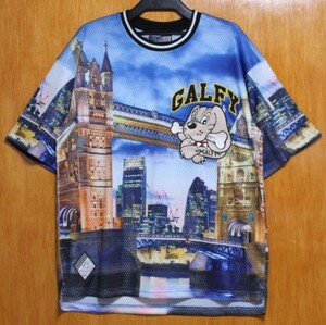 SALE！GALFY11♪(L)122040世界のガルフィーアップリケ刺繍メッシュ半袖Tシャツ