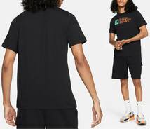 【既決USA】NIKE・ナイキ@完売胸元【ALL DAY, ALL NIGHT, ALL NIKE.】ロゴ入半袖Tシャツ【Nike Men'sSportswear Verbiage T-Shirt】黒@@XL_画像3
