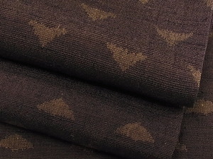 平和屋着物■上質な紬 単衣 鱗文 逸品 tx1088