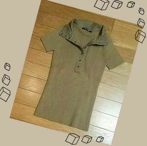 【送料無料】美品☆MAYSONGREY☆優しいモカ色のニットセーター♪サイズ2