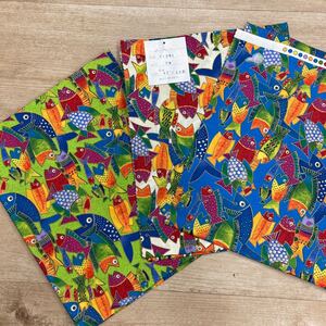パッチワークコットンClothworksサンプル3枚セット