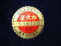 dC3303 兼吉作「屋久杉 高級 念珠 -1」和装小物 法具 仏具 仏教 お経 念仏 珠数 寿珠 木工品_画像2