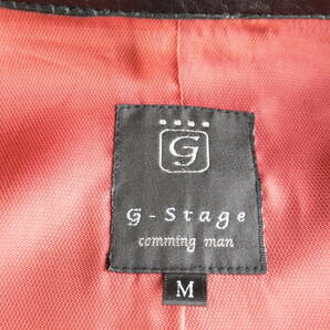 G-STAGE ジーステージ レザージャケット メンズ M(L)サイズ ブラックの画像6