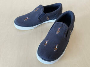 20.3cm 紺 ポロ ラルフローレン スリップオン POLO RALPH LAUREN BAL HARBOUR REPEAT NAVY/MULTI 20.3cm 990633