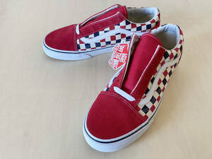 ★ 27cm バンズ オールドスクール VANS OLD SKOOL GOLDEN COAST RED/BLUE/CHECK US9/27cm VN-0ZDFFFN