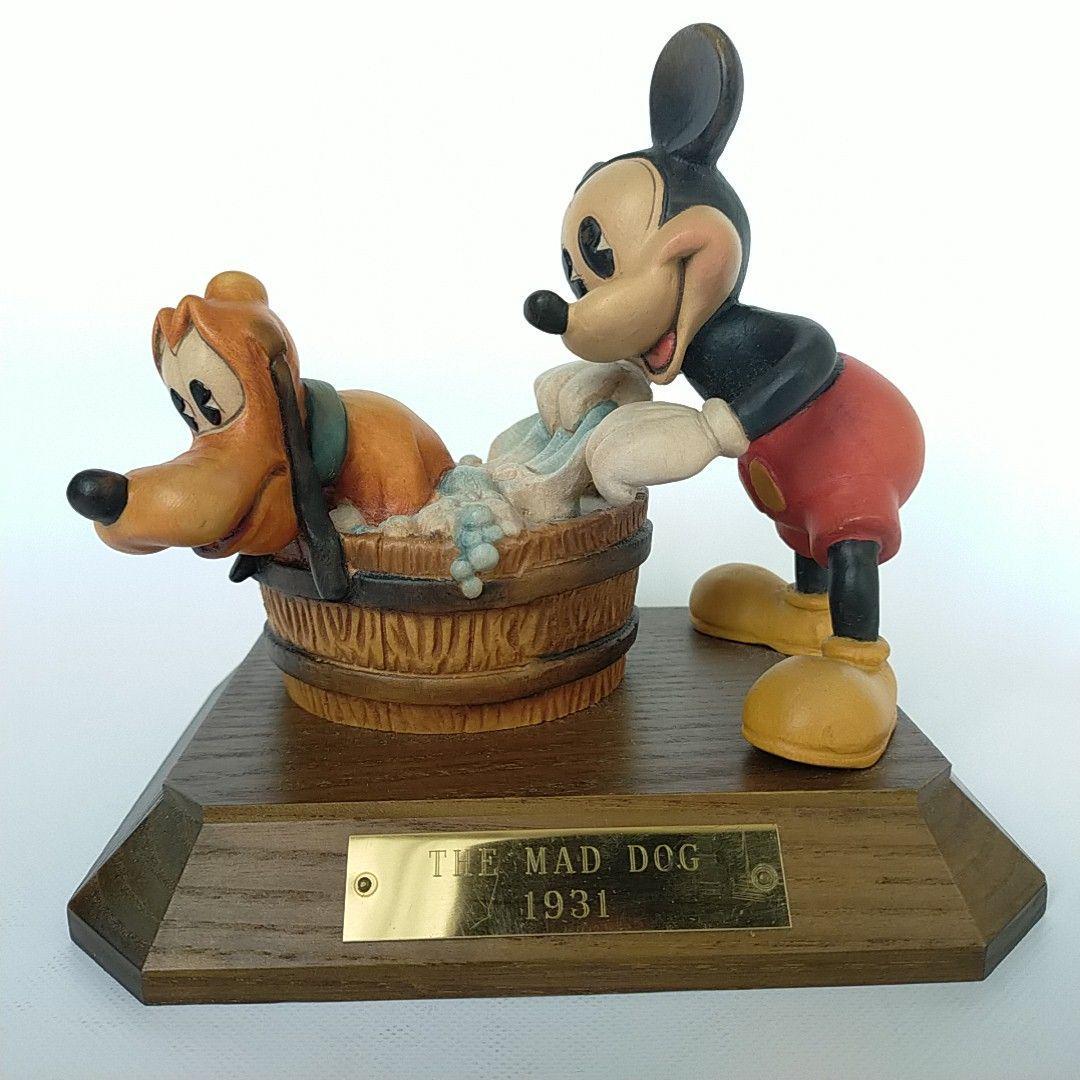 ☆ANRI アンリ Walt Disney ディズニー ミッキーマウス 木彫り 人形