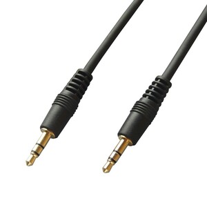  audio cable strut type - strut type 3.5mm stereo Mini plug 0.6m black VM-4047