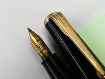 sa110 万年筆 黒軸 アンティーク まとめて ペン先 14k ジャンク 9本 インキ止め カートリッジ式_画像3