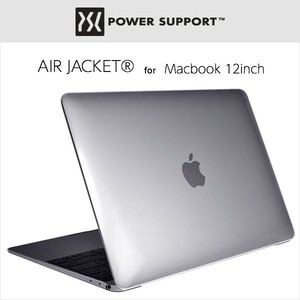 パワーサポート Macbook 12inch （2015年モデル） 用エアージャケット クリア PMC-11