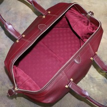 本物 美品 カルティエ 最高級マストグレインレザー鍵付きメンズボストンバッグ 旅行鞄 トラベルバッグ ダッフルバッグ Cartier_画像7