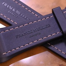 本物 新品 フランクミュラー 純正品 ヴァンガード クロコダイルレザーベルト ブラック マット クロコ 腕時計 ウォッチバンド FRANCK MULLER_画像3
