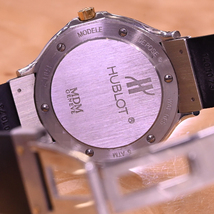 本物 美品 ウブロ K18コンビゴールド MDM クラシック ウォッチ 腕時計 純正ラバーベルト K18コンビDバックル HUBLOT_画像8