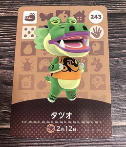 送料無料♪どうぶつの森 amiibo アミーボカード タツオ Drago 243 任天堂