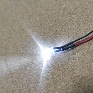 送料無料:配線抵抗付き 5mm LEDホワイト 10本 12v用