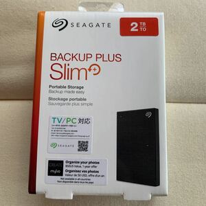 Seagate Backup Plus Slim ポータブルHDD TV録画対応 2TB 黒 