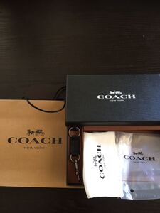 COACH コーチ キーホルダー キーリング 黒
