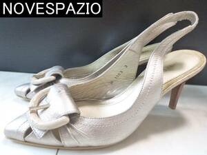 2 ten thousand *NOVESPAZIO Novesrazio * silver group original leather pumps sandals 23