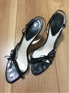 【新品】 rebecca taylor レベッカテイラー 7cmヒール サンダル 22.5cm