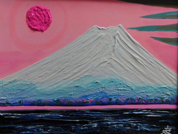 National Art Association TOMOYUKI Tomoyuki, Snow White and Mount Fuji, Oil painting, F6: 40, 9×31, 8cm, One-of-a-kind oil painting, New high-quality oil painting with frame, Autographed and guaranteed to be authentic, Painting, Oil painting, Nature, Landscape painting