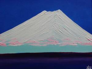 Art hand Auction ≪Komikyo≫TOMOYUKI･Tomoyuki, Snowy Fuji/Mt. Fuji, oil painting, F6 No.:40, 9×31, 8cm, One-of-a-kind oil painting, Brand new high quality oil painting with frame, Hand-signed and guaranteed authenticity, painting, oil painting, Nature, Landscape painting