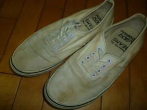 即決●VANS×BEAMS　エラ　白　２５ｃｍ　多々汚れあり。