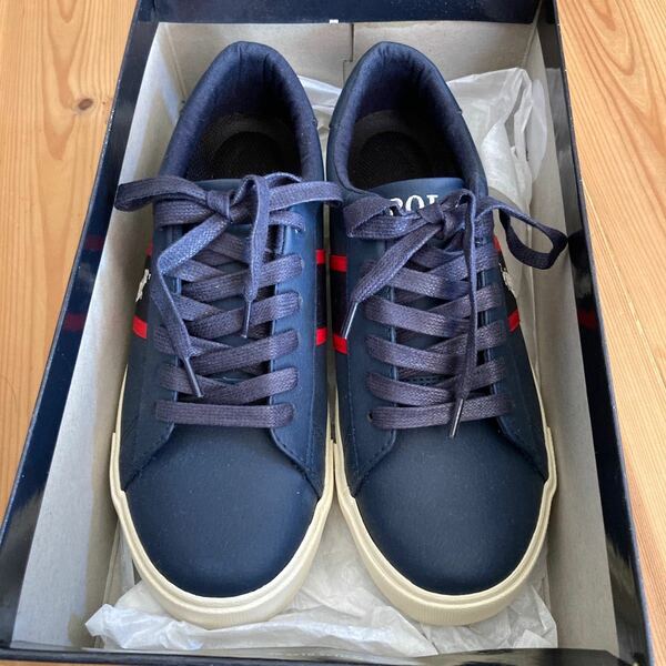 ポロPOLO シューズ カジュアル GEOFF-TUMBLED RF101076 NAVY／RED