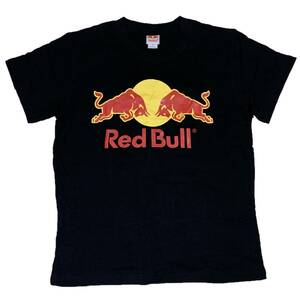 [並行輸入品] Red Bull レッドブル ブランドロゴ プリントTシャツ (ブラック) L