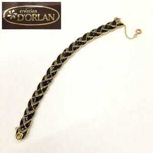 creation D'ORLANdo- Ran bracele Gold color black Canada made 1746-2 total length approximately 18cm