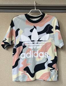 ★激安スタート！激レア物！入手困難★レア物★ADIDAS★ アディダス★★bigロゴ★メンズ 半袖Tシャツ★♪♪J美品♪♪