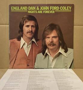 【LP/US ORG】ENGLAND DAN & JOHN FORD COLEY / NIGHTS ARE FOREVER