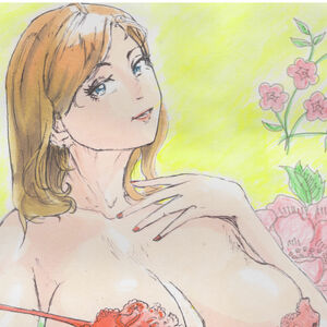 【手書きイラス】セクシーランジェリー美女3【A4サイズ】, コミック、アニメグッズ, 手描きイラスト