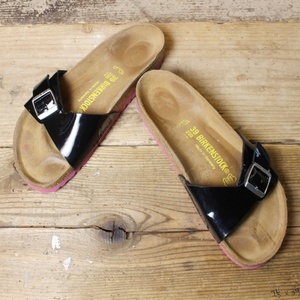 BIRKENSTOCK Birkenstock Madridmado lid sandals 25cm regular Germany made black old clothes 051122ss120