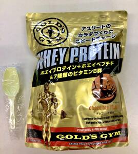 【1円スタート】GOLD'S GYM(ゴールドジム) ホエイプロテイン　チョコレート風味 720g