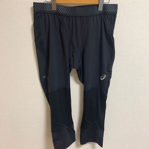 【新品 4XL】asics レギンス アシックス スパッツ タイツ スポーツウェア トレーニングウェア 黒 ブラック ビッグサイズ 筋トレ