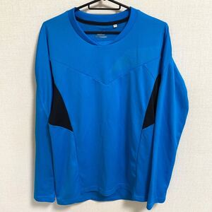 【美品】MIZUNO 長袖 プラクティスシャツ ミズノ 水色 陸上 スカイブルー スポーツウェア トレーニングウェア ランニングウェア