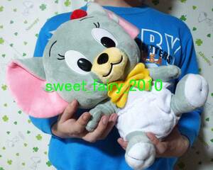  Tom . Jerry * BIG! large tough .- soft toy / Tom . Jerry CD soft toy . company ../ pretty / outside fixed form postage 510 jpy!