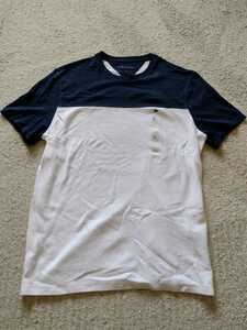 USA購入 TOMMY HILFIGER トミーヒルフィガー 半袖 ティー Tシャツ ホワイト 白 ダークブルー Mサイズ L 新品未使用